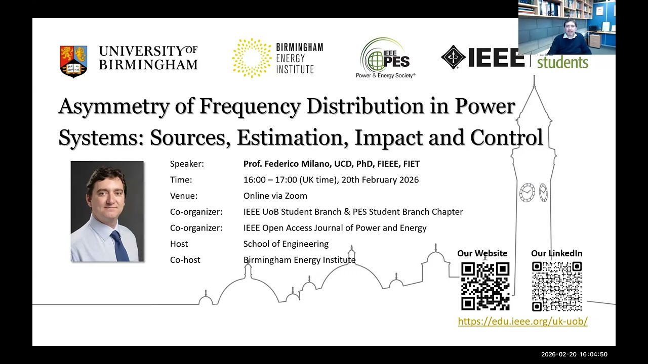 2025 Best Paper Award from IEEE Open Access Journal of Power and Energy - Webinar - Feb 20th, 2026