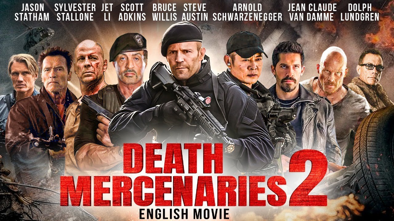 Jason Statham, Stallone, Schwarzenegger & Scott Adkins In DEATH MERCENARIES 2 | English Action Movie