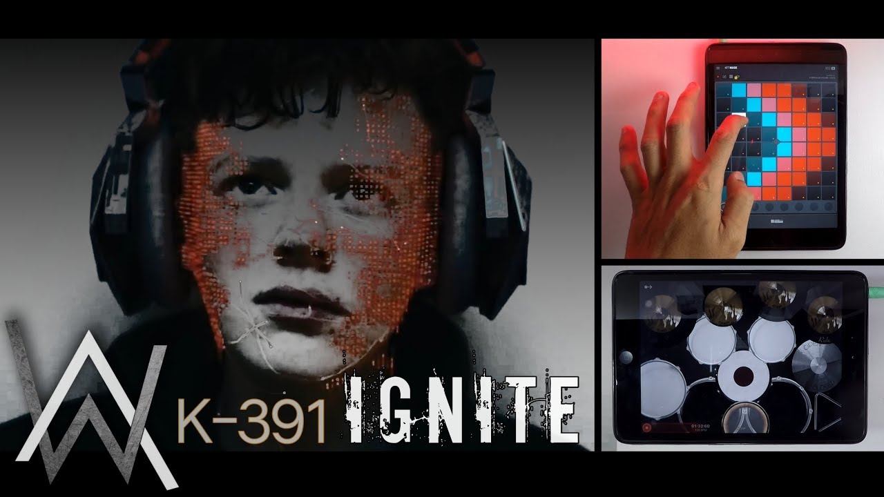 K-391 & Alan Walker : Ignite [Drums XD, Garageband & Super Pads Lights]