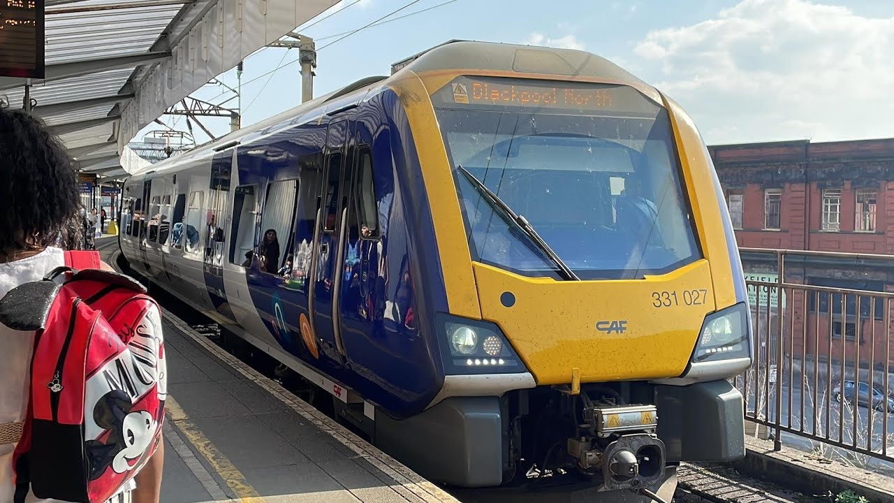 Northern 331 Trains - Manchester Piccadilly to Blackpool North Rail Ride