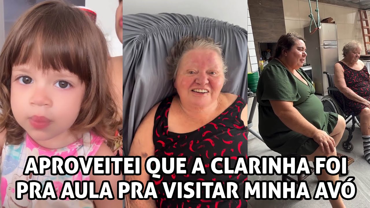 Aproveitei que a Clarinha foi pra aula para visitar minha avó!!!