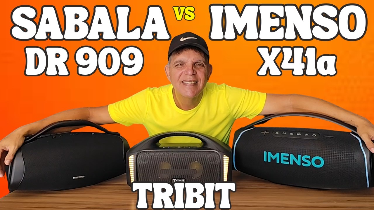 SABALA DR 909 VS TRIBIT VS IMENSO X41a - QUAL CAIXA DE SOM VOCÊ ESCOLHE?