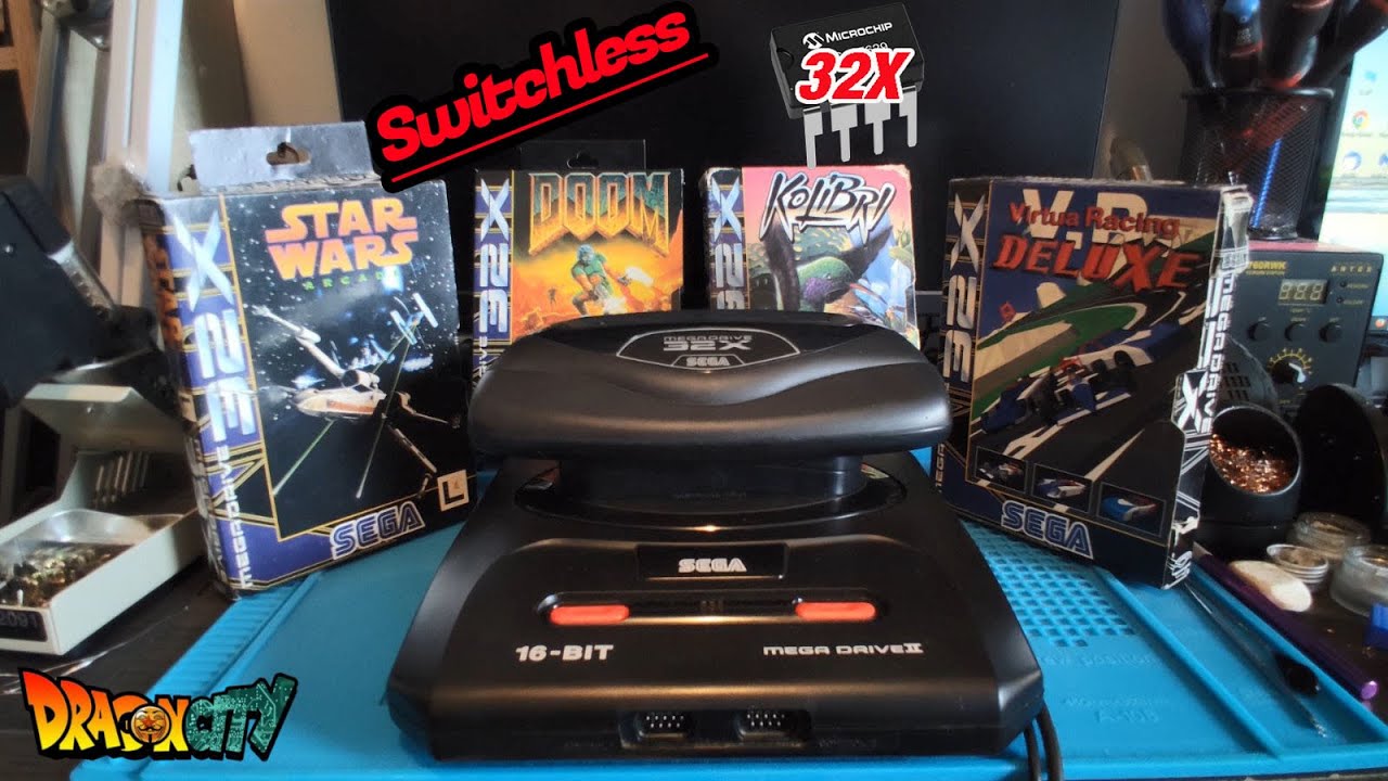 Sega 32x en Switchless (avec une Megadrive 2 en Switchless !)
