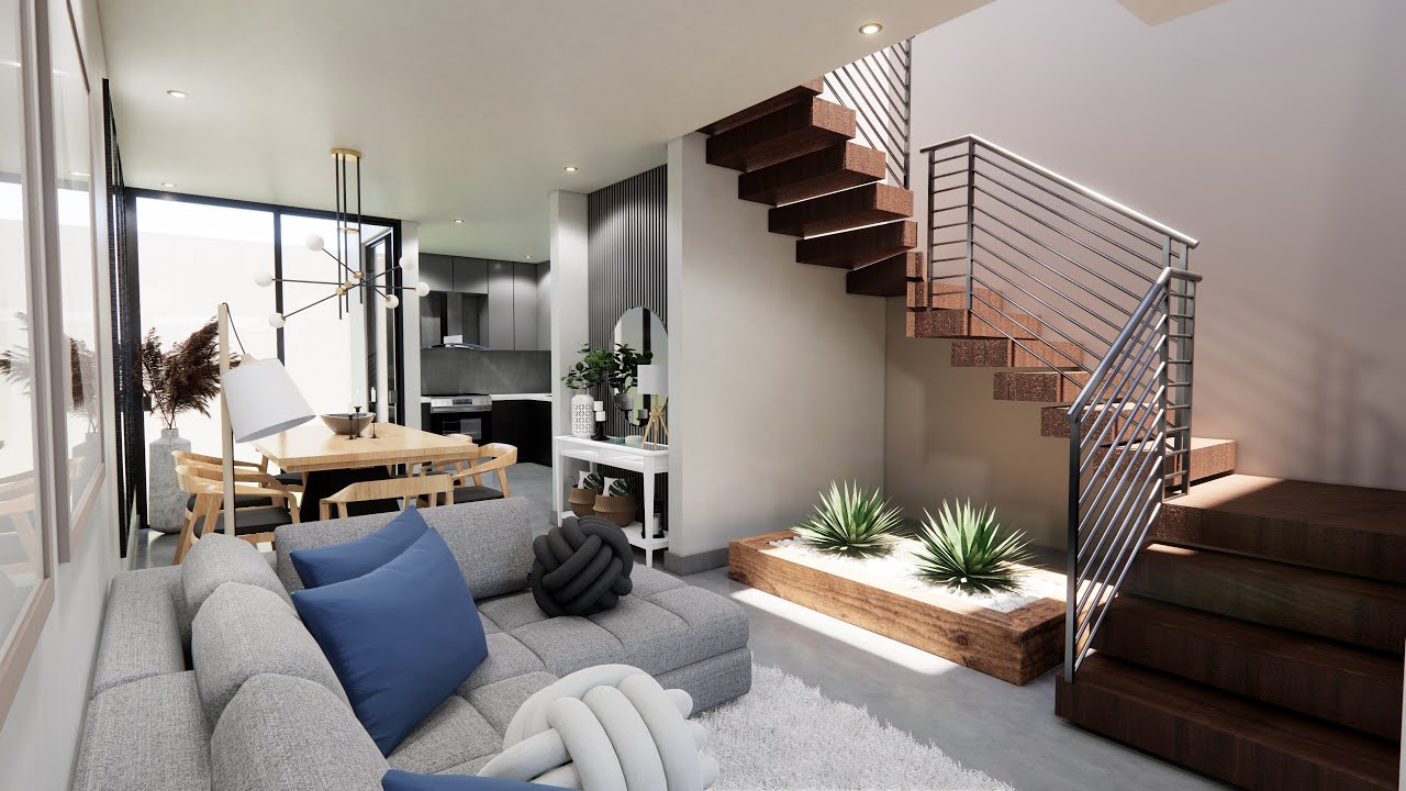 LA MEJOR CASA DE 5X16 CON COCINA MODERNA Y COCHERA CERRADA