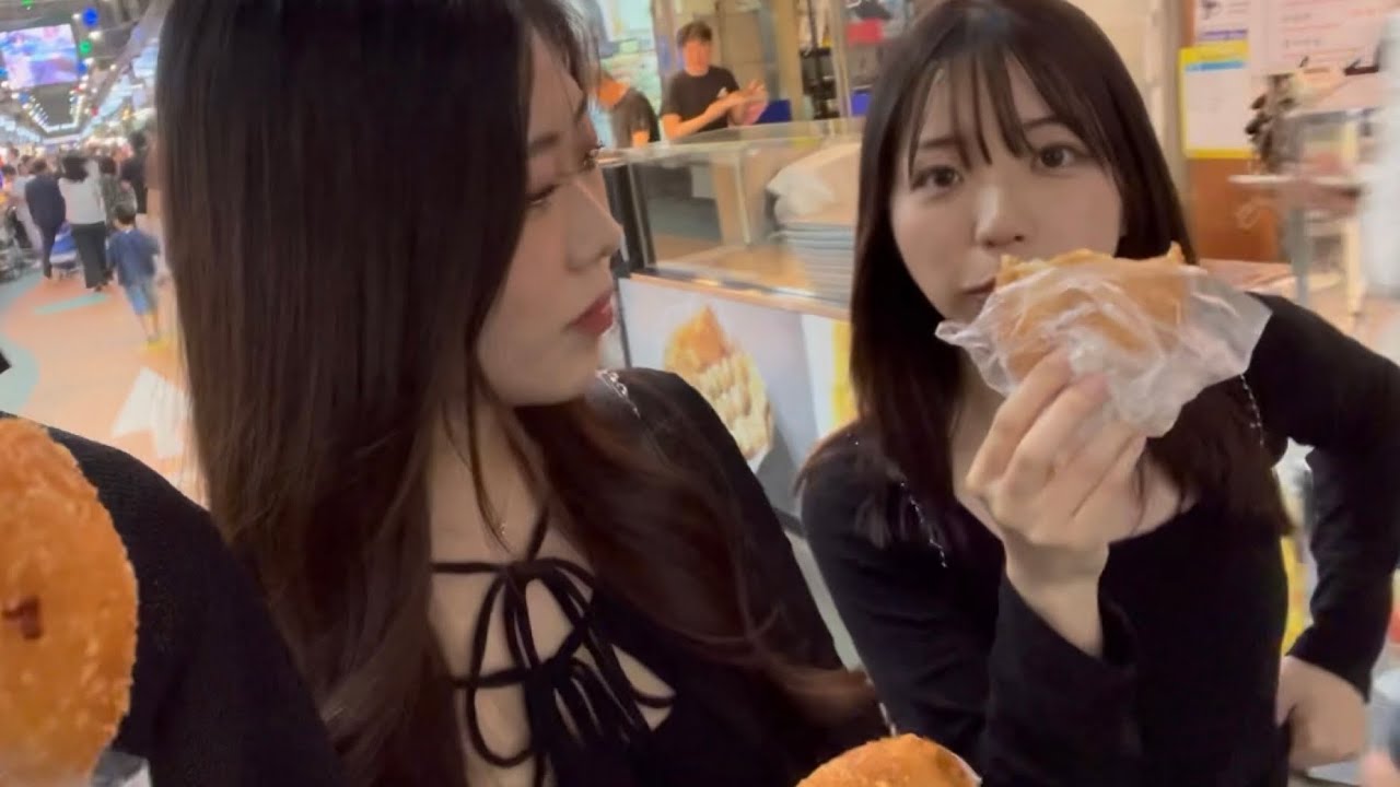 일본 여사친들에게 한국을 소개시켜줬습니다!