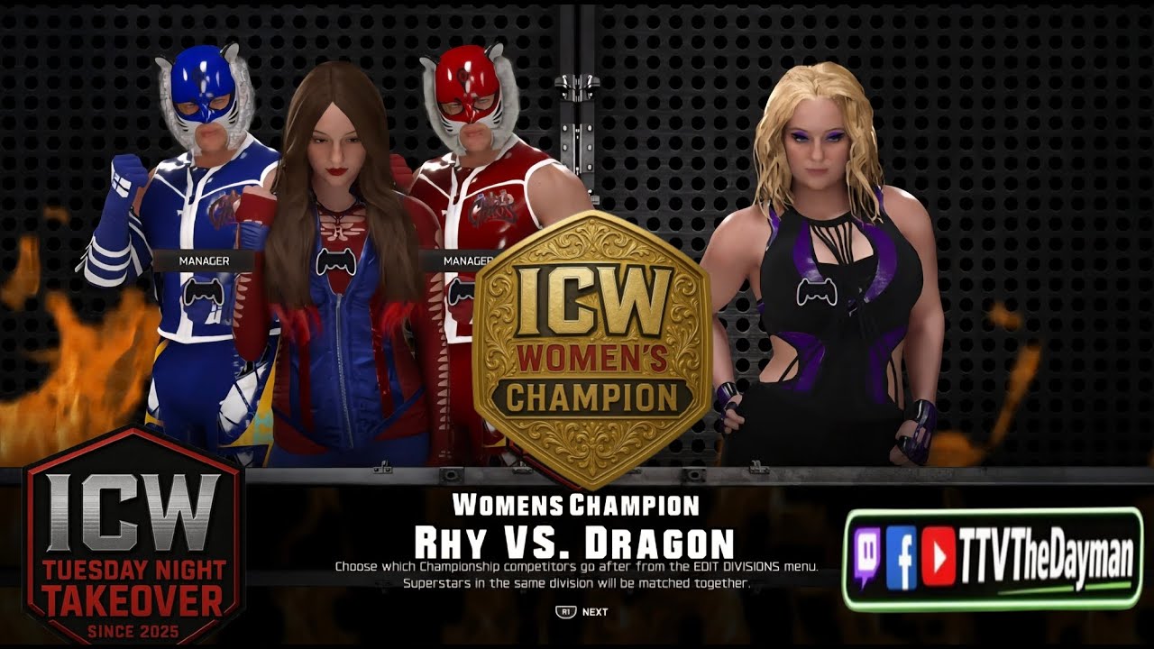 Rhy VS Dragon Woman's Title at Takeover