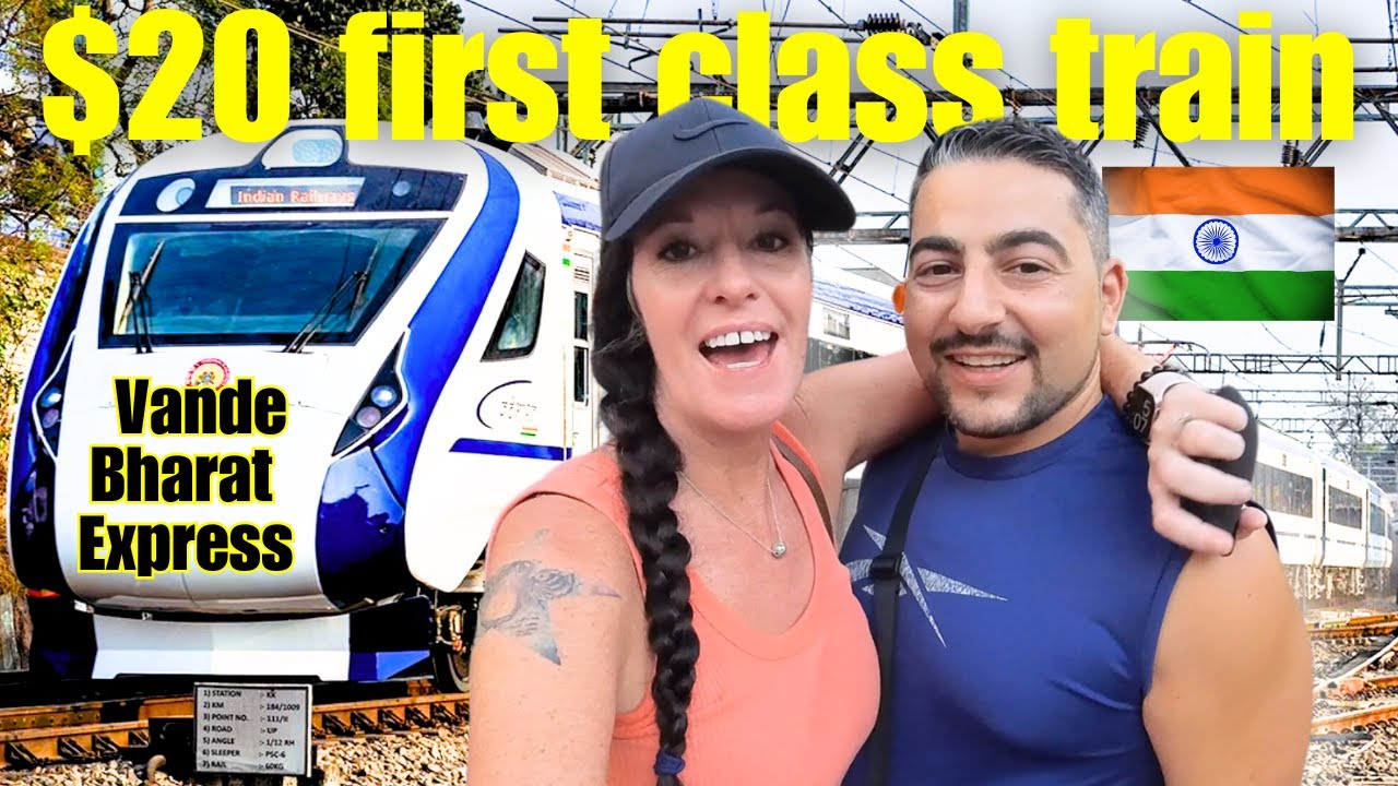 ПЕРВЫЙ КЛАСС Vande Bharat Express Indian Train Travel 🇮🇳 Из Нью-Дели в Агру
