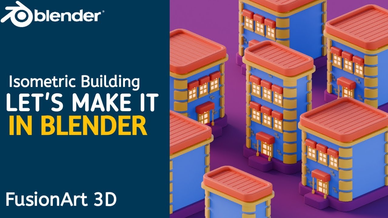 How to Create Isometric Building Tutorial in Blender