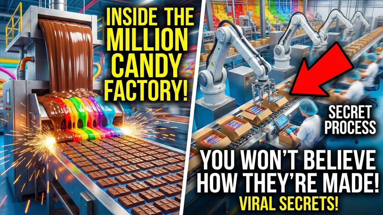 Inside the Candy Factory: How Millions of Candy Bars Are Made at Industrial Scale 🍫🏭
