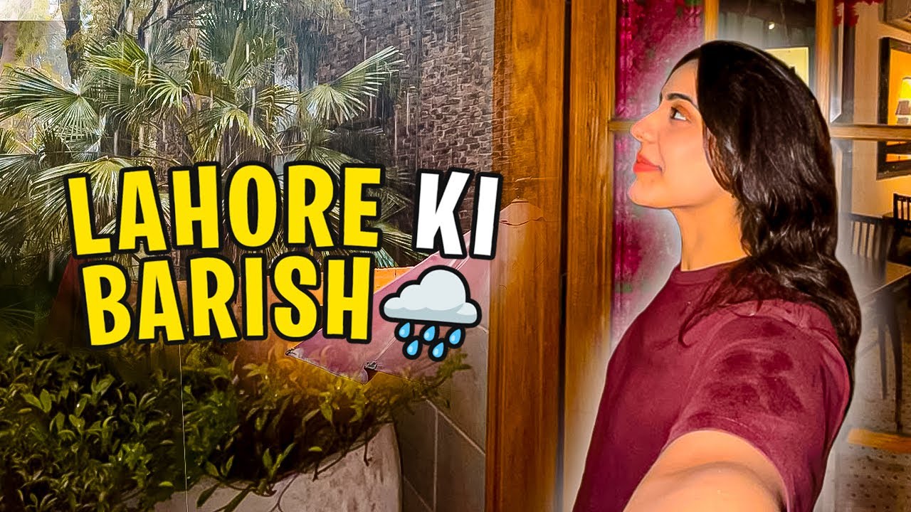 Lahore Ki Toofani Barish Enjoy Ki🤩❤️| Barish Ki Wja Se Shoot Cancel Hogya😭| Nabila Nisar