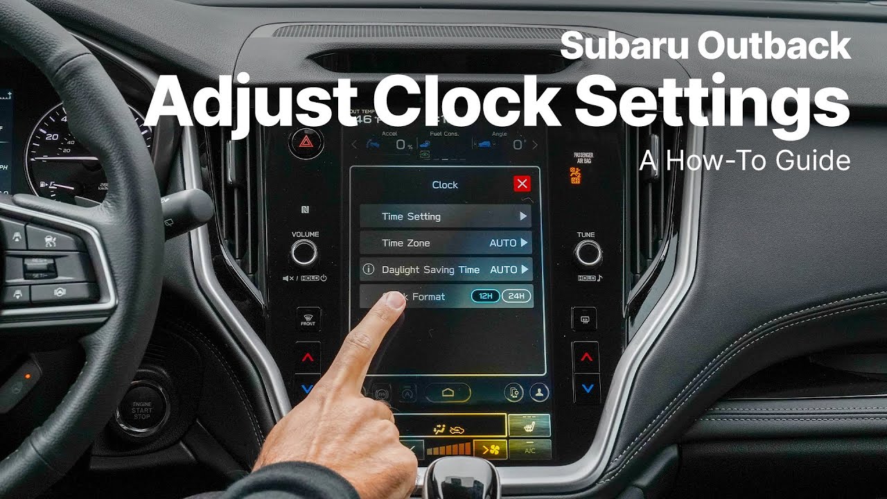 How to Set the Clock | Subaru Outback | Subaru Guide