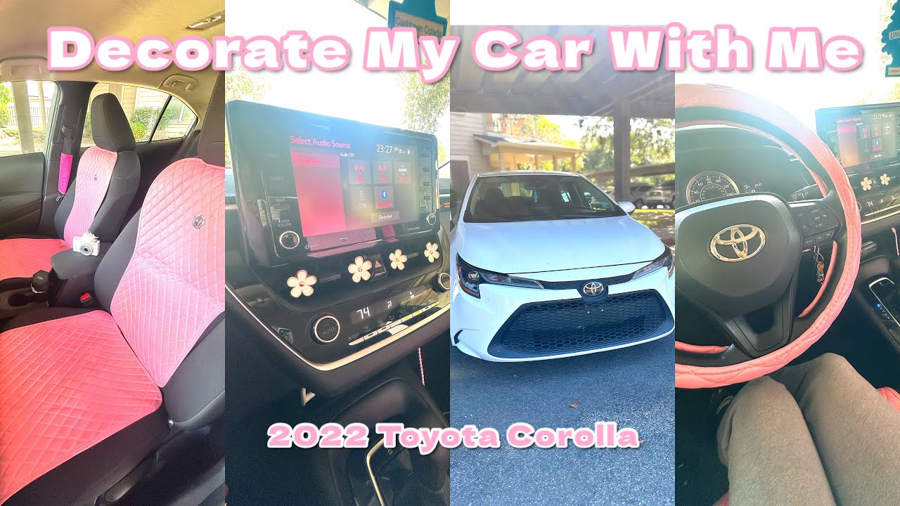 Decorate My Car With Me💕| Decor Haul + Car Tour✨| 2022 Toyota Corolla❄️|