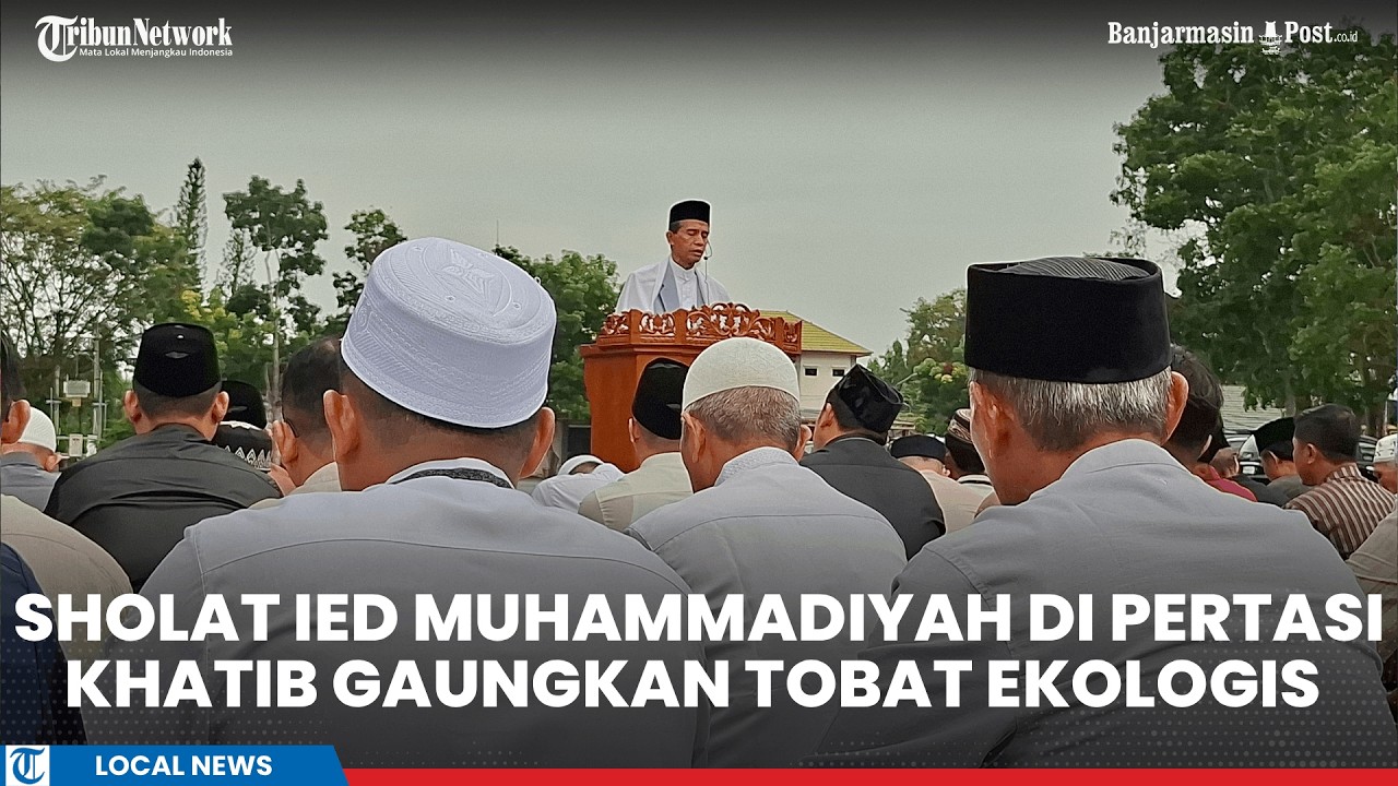 Khutbah Idulfitri di Pelaihari, Seruan Taubat Ekologis Menggema dari Stadion Pertasi Kencana