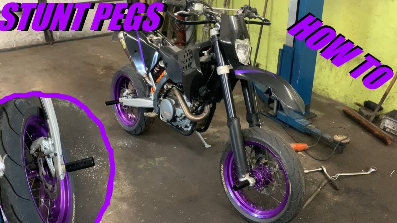 Stuntpegs / Achsschleifer / Sturzpads für die SUPERMOTO | How to