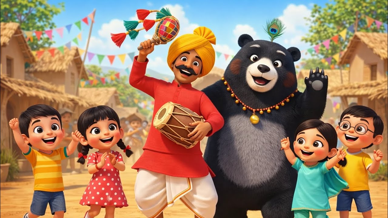 Kaalu Madari Aaya | कालू मदारी आया | Dancing Monkey Rhyme for Kids