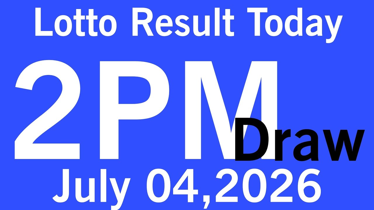 Lotto Result Today 2pm live draw July 4, 2026 Swertres result today 2pm Ez2 PCSO live result