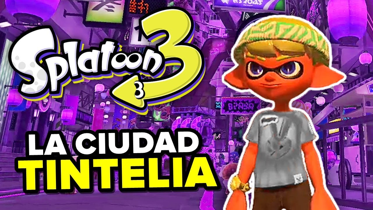 EXPLORANDO LA CIUDAD DE TINTELIA POR LA TARDE! SPLATOON 3 - DEMO GRATIS (SPLATFEST WORLD PREMIERE)
