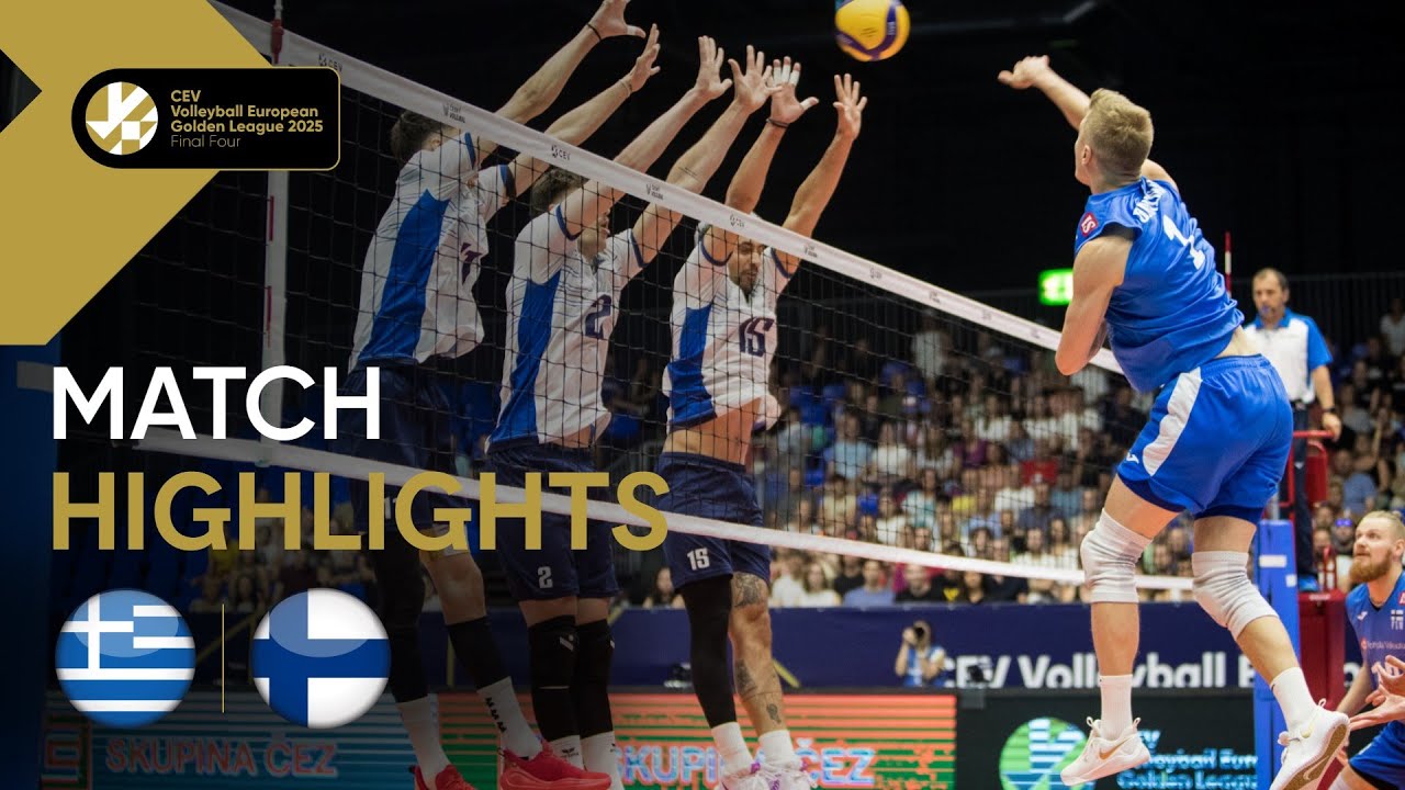 Highlights | Greece vs. Finland - CEV Volleyball European Golden League 2025 | Final Four | SF