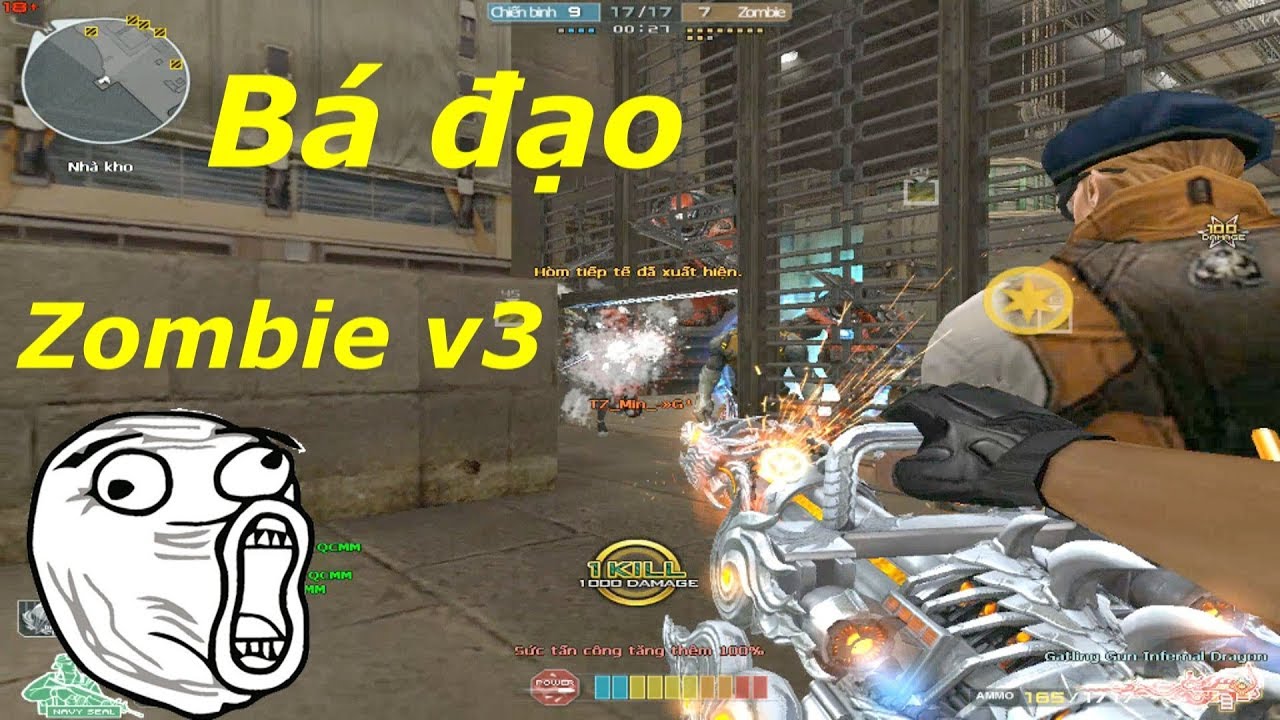 [ Bình Luận CF ] Sự hủy diệt của 6 Nòng VIP trong Zombie v3 - Tiền Zombie v4