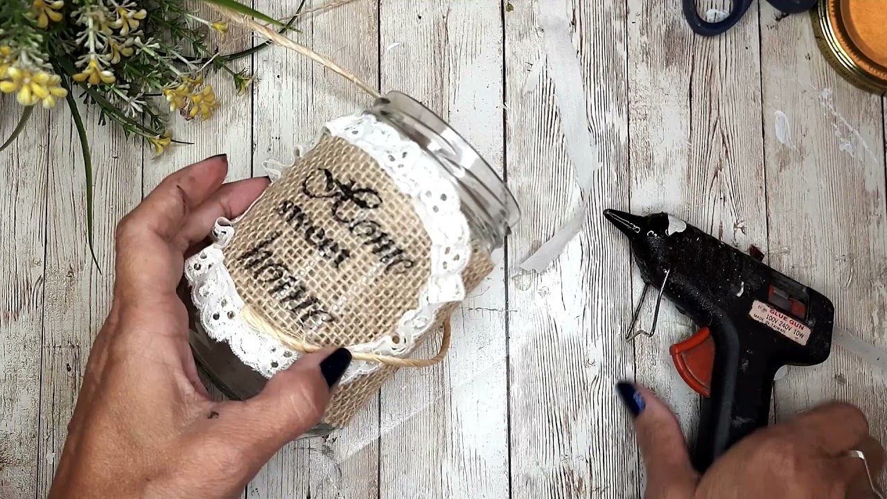 IDEIA COM POTE NO ESTILO VINTAGE-R&Uacute;STICO