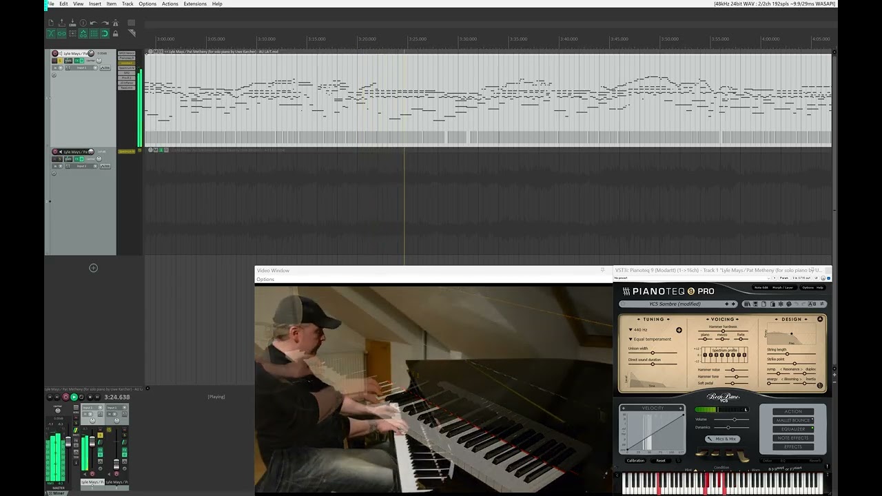 MIDI transcription of 