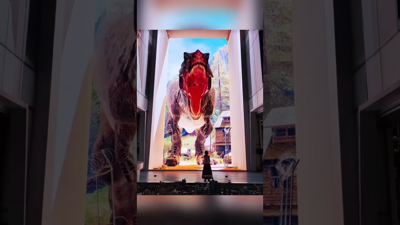 3D Dinosaur Museum Billboard: Bringing Prehistoric Giants to Life!