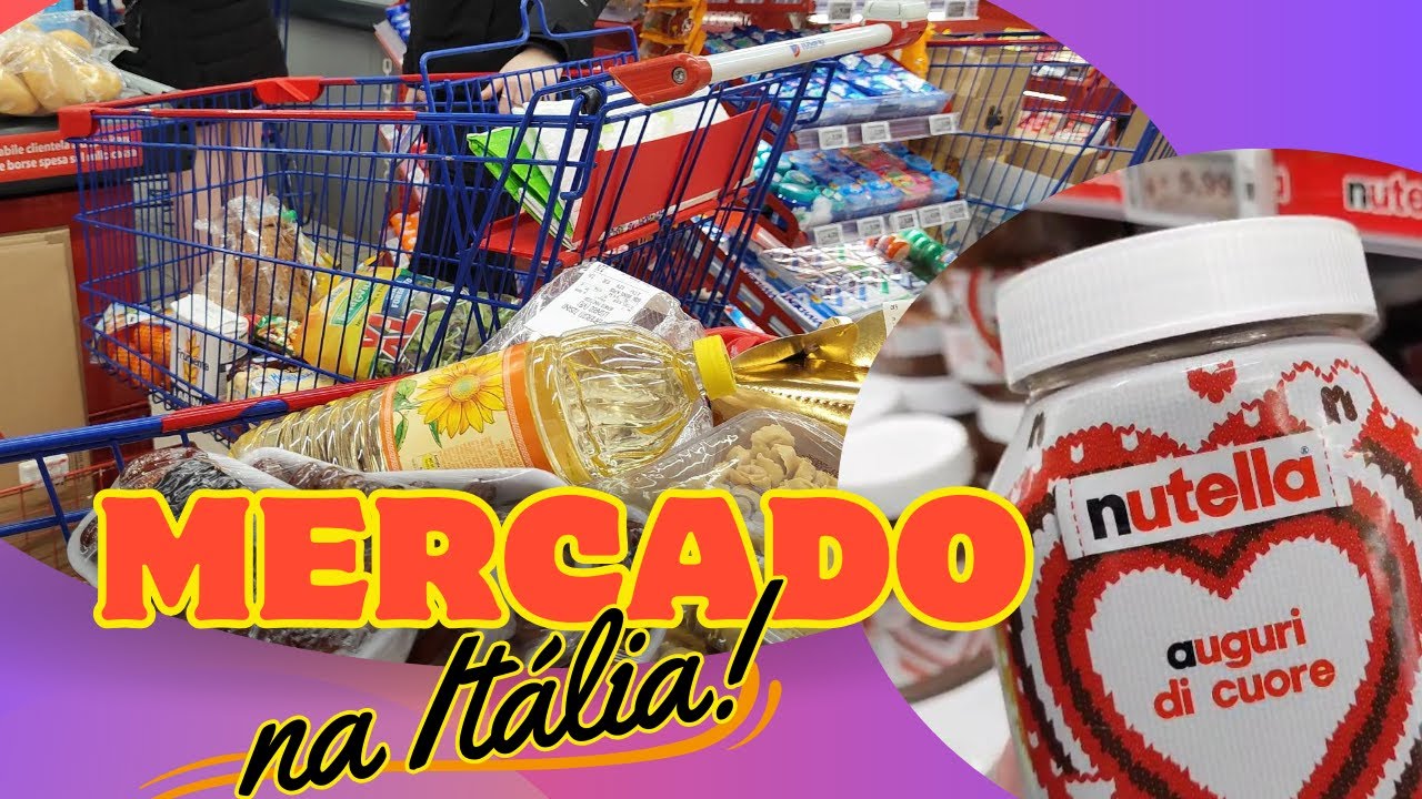 MERCADO na ITÁLIA para uma FAMÍLIA de Quatro Pessoas