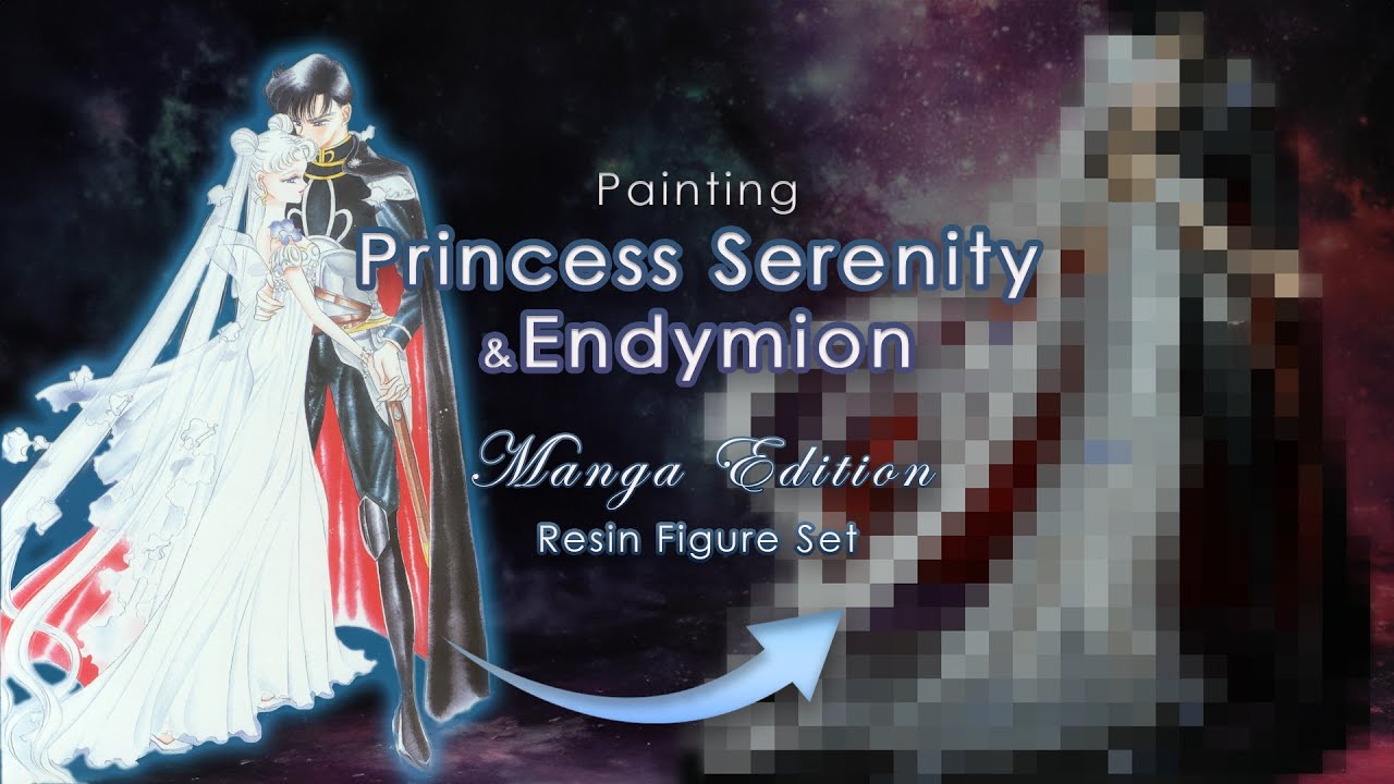 Painting Princess Serenity & Endymion👑 - Forbidden Love Turned Resin Figure