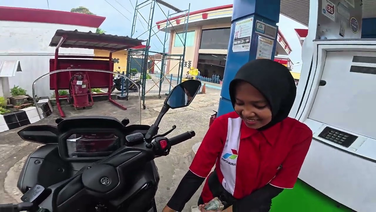 Perdana 0 KM bawa Xmax V3 | isi bensin perdana full | lumayan juga