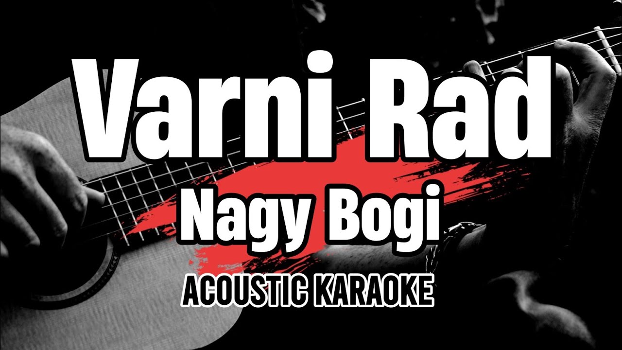 Várni rád - Nagy Bogi || Acoustic Karaoke with lyrics