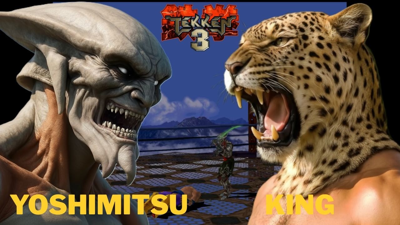 Tekken 3 - YOSHIMITSU vs KING - Mask vs Mask. Who Hides Their True Face?