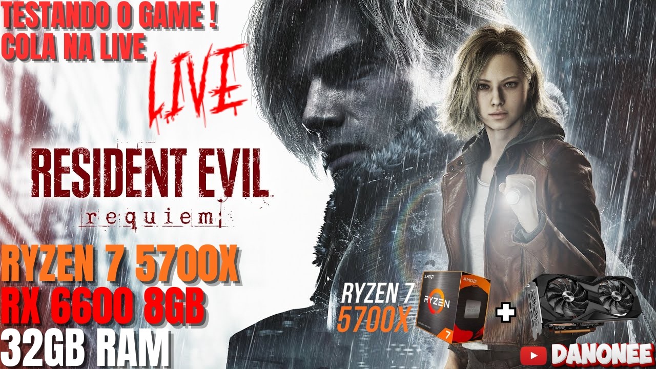 RESIDENT EVIL REQUIEM LIVE DE LANÇAMENTO PC (DUBLADO E LEGENDADO) 🔥
