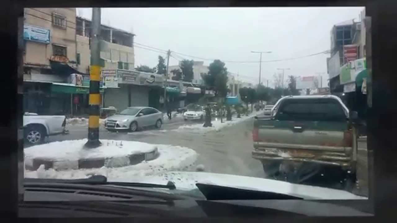 الثلج في مدينة الظاهرية