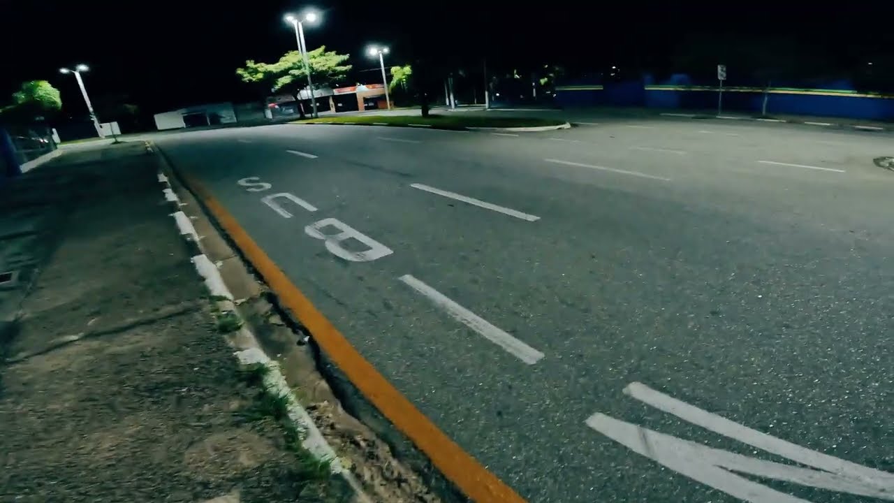 Dirigindo a noite, cidade, relaxante, sem m&uacute;sica, sem coment&aacute;rios, ASMR.