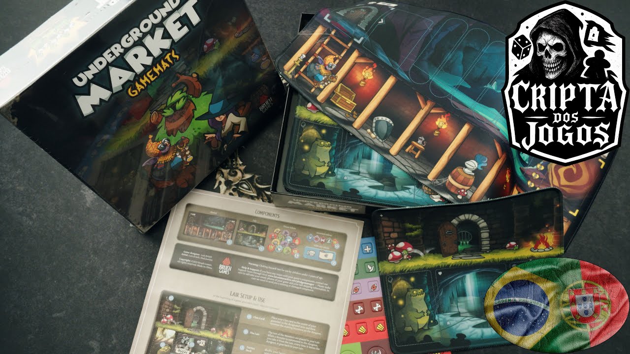 Unboxing do Underground Market Playmats - Expans&atilde;o do Keep the Heroes Out!
