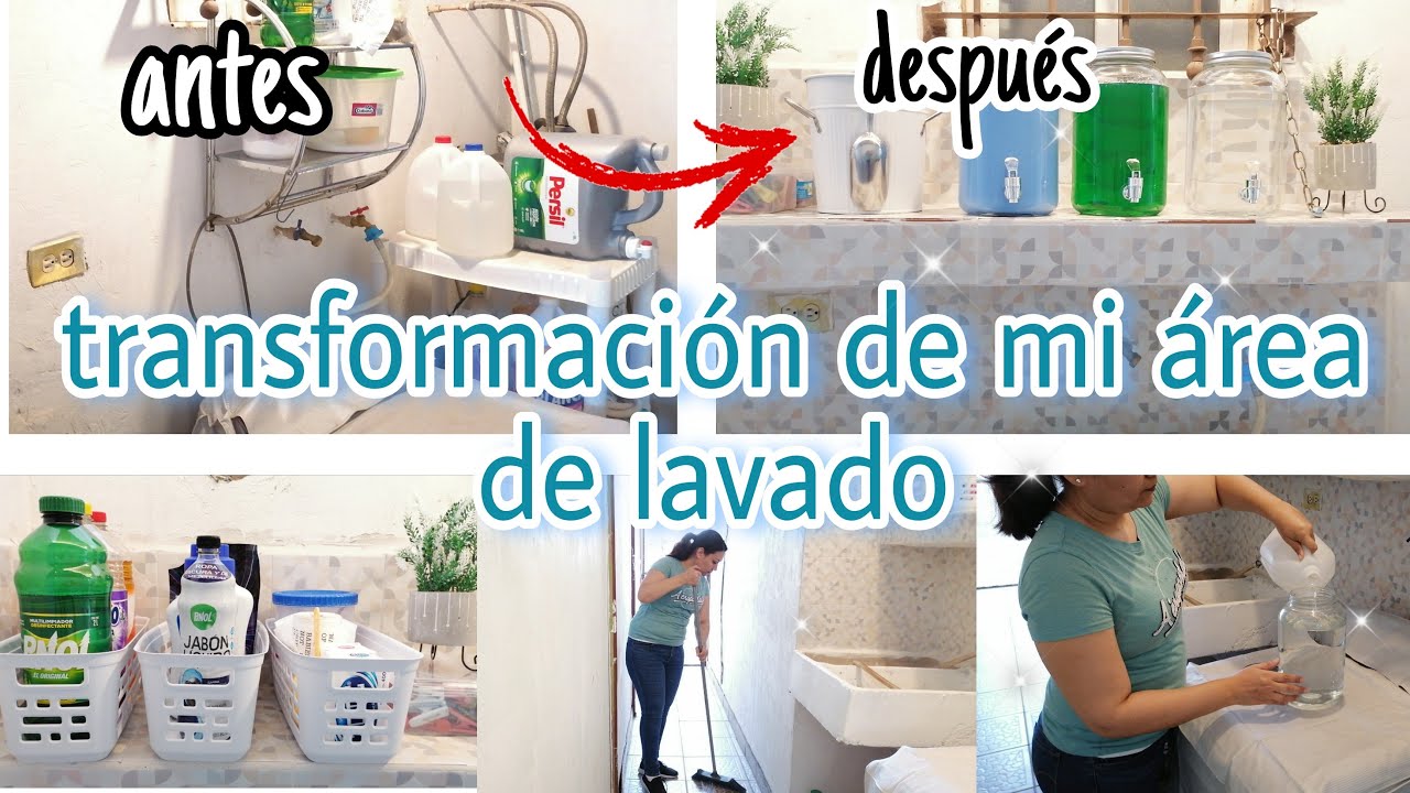 ASI QUEDO MI ÁREA DE LAVADO| PEQUEÑA TRASFORMACIÓN DE MI ÁREA DE LAVADO|ORGANIZACIÓN Y LIMPIEZA