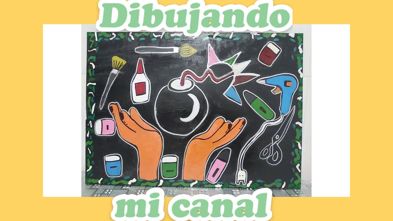 🇨🇴Cartel de madera para mi canal-Wooden sign for my channel