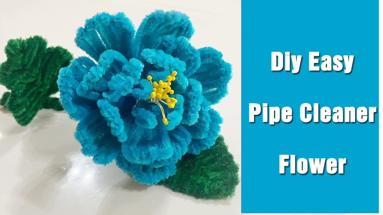 How To Make Peony Pipe Cleaner Flower | Easy Pipe Cleaner Flower | Pipe cleaner crafts