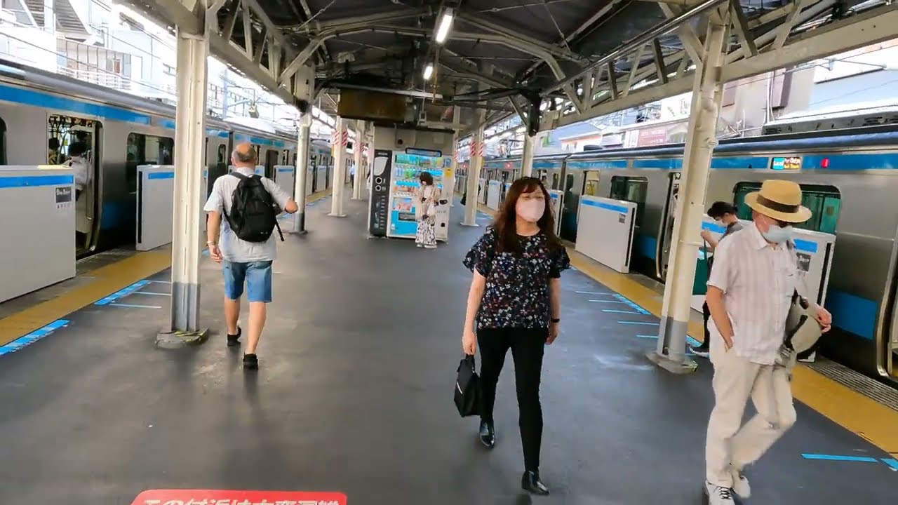 Omori Station JK18 | JR Keihin Tohoku Line Walks | Tokyo Railways Exploration | Japan 4K ASMR