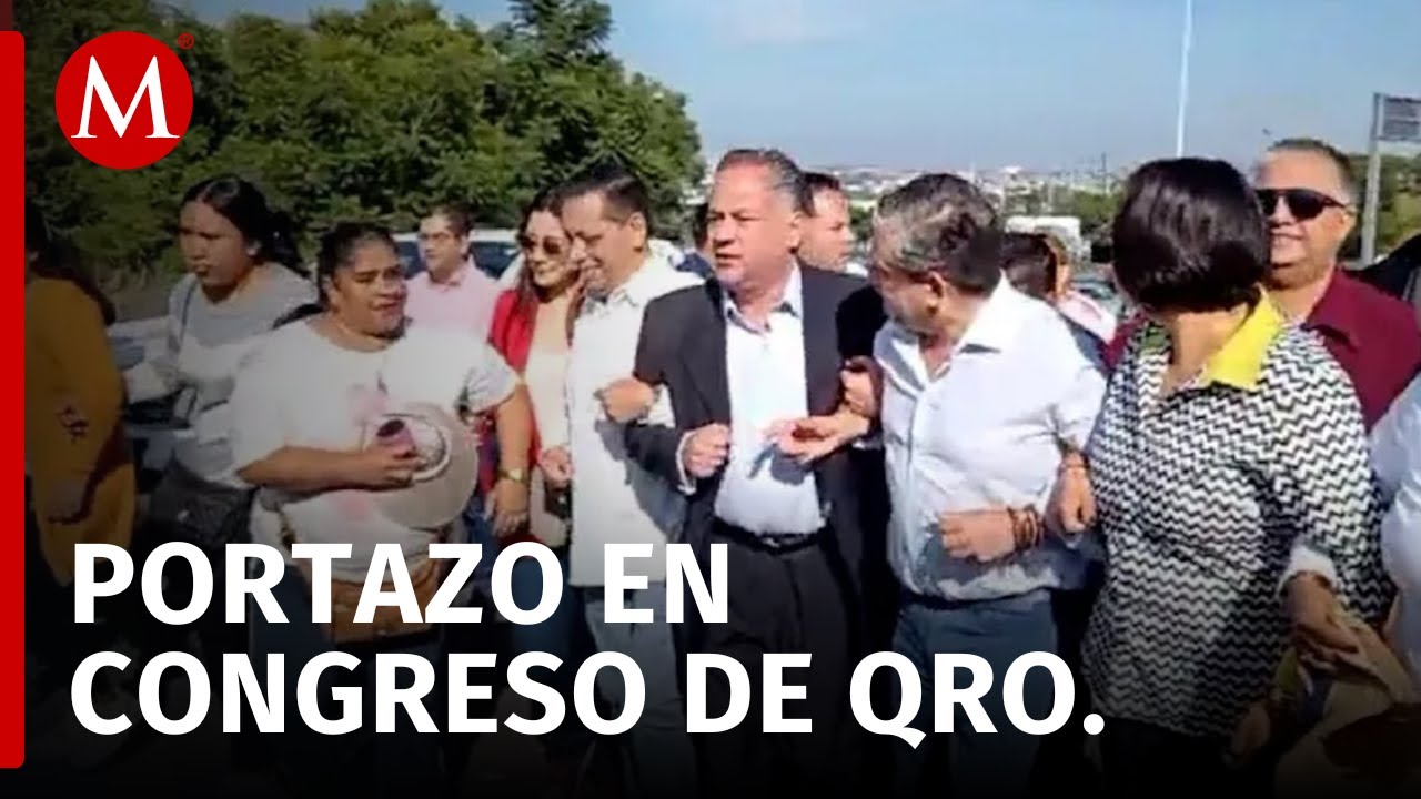 Santiago Nieto irrumpe en Congreso de Querétaro para evitar elección de fiscal