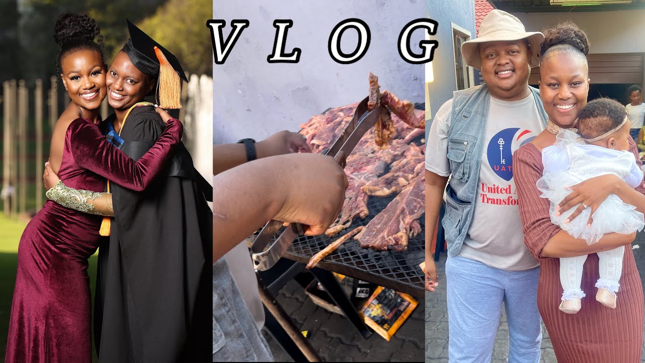 VLOG: We have a new graduate in the house🎉 || Preparations for the big day || Braai day