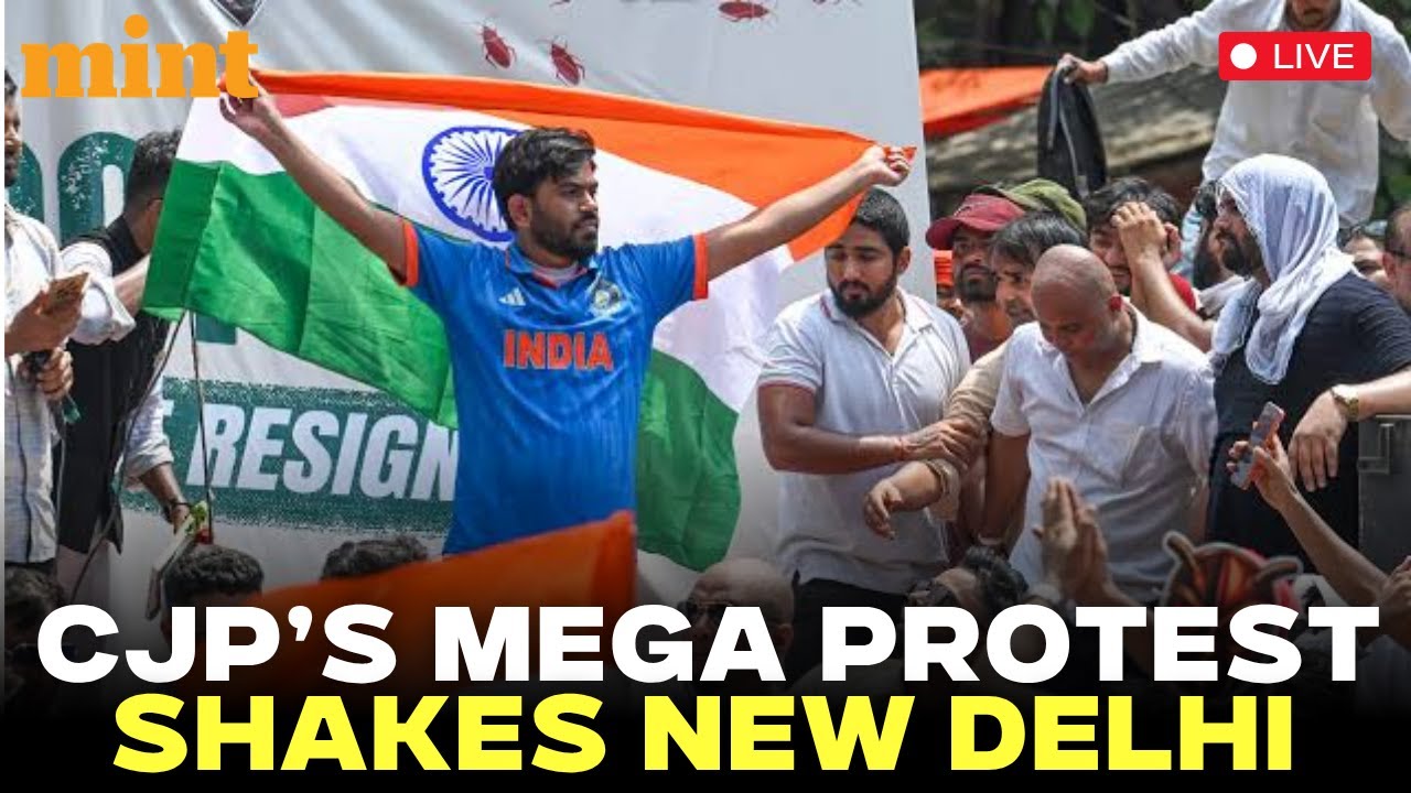 CJP Protest in Delhi LIVE: Protestors Hoist Flags, Vande Mataram Played at Jantar Mantar | Delhi