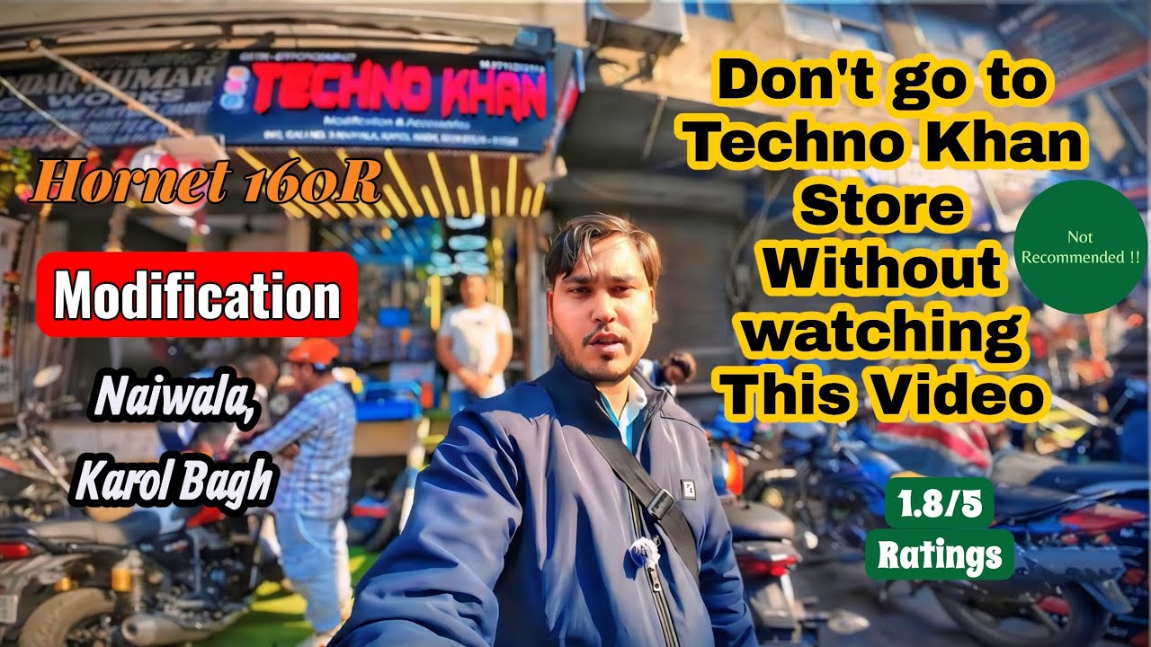 TECHNO KHAN Karol Bagh ki Asliyat 😡 | Yahan Jane Se Pehle Ye Video Dekh Lo | Hornet 160R Modificatio