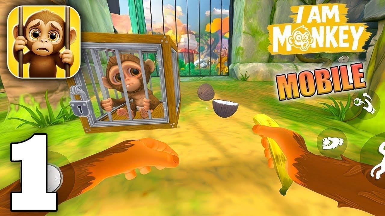 🐵 I Am Monkey Gameplay Walkthrough (Android, iOS) | Funny Monkey Simulator Game