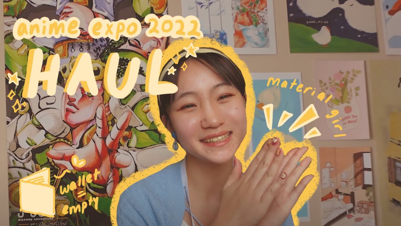 a belated anime expo haul // beautiful prints, limited ed. wotakoi merch, cute apparel, and more!