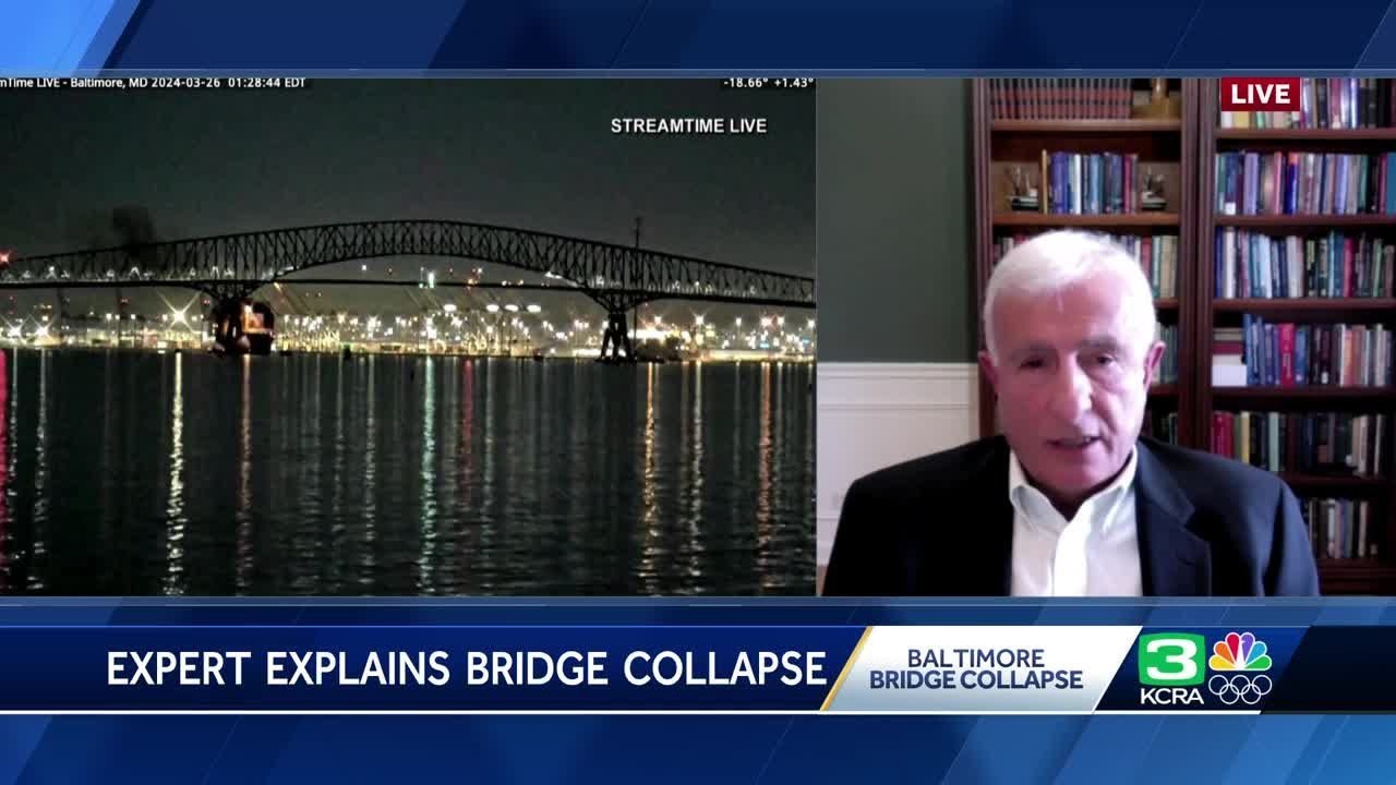 Civil engineering expert joins KCRA 3 to discuss Baltimore bridge collapse