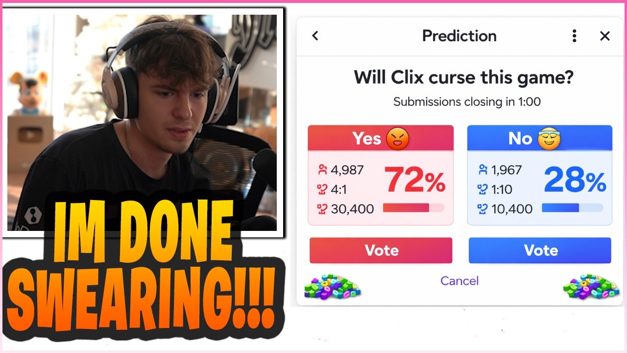 CLIX Tries the NO-SWEARING Challenge for the FIRST Time in a Battle Royale TOURNAMENT!
