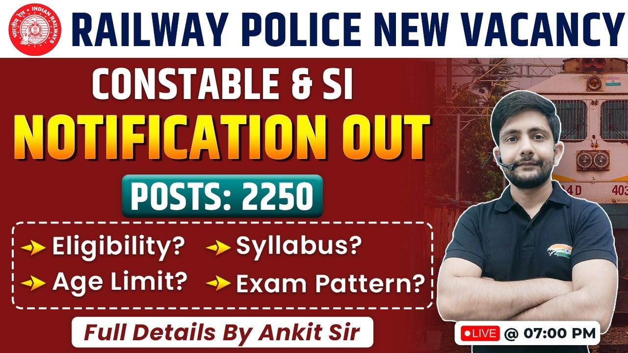 RPF Notification 2024 Out | Railway Police New Vacancy, Eligibility, Syllabus, RPF SI Info Ankit Sir
