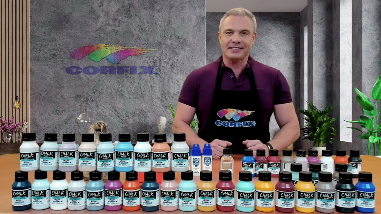 CORFIX - Chalk Paint: textura fosco Giz. Excelente Cobertura sem primer