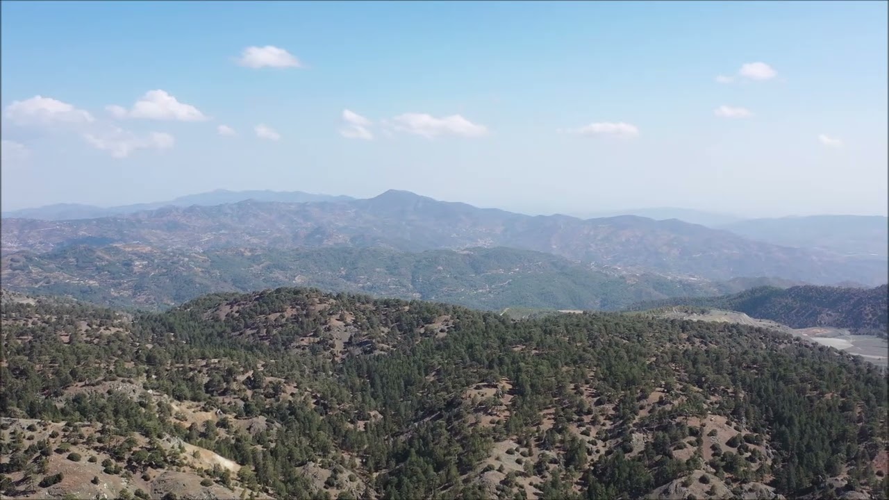 Troodos Mountains, the largest mountain range in Cyprus - Τρόοδος - Drone video 16/10/2021